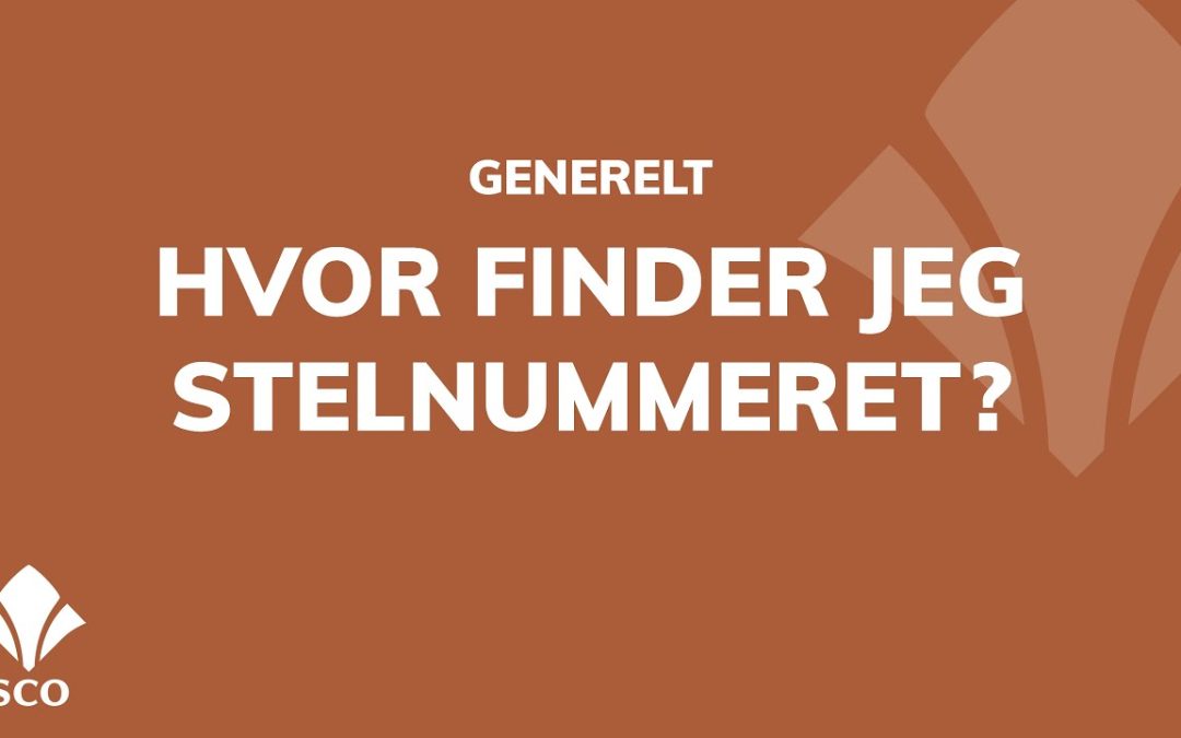 Hvor finder jeg stelnummeret?
