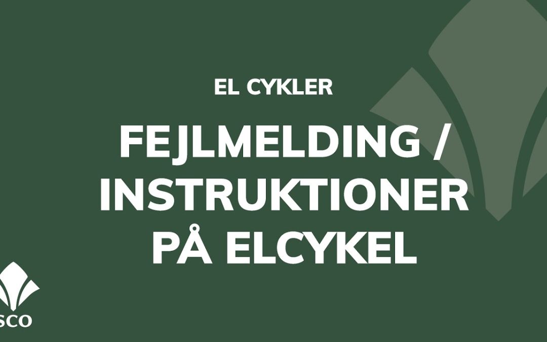 Fejlmelding på elcykel