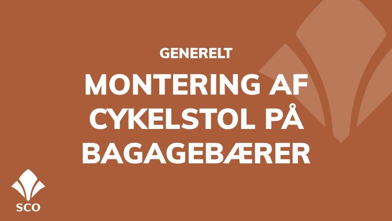 Videoguide: Montering af cykelstol på bagagebæreren