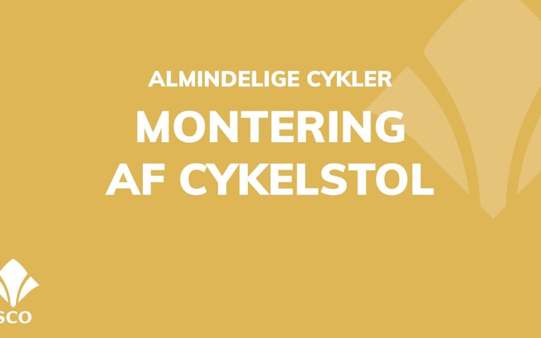 Montering af cykelstol på stellet